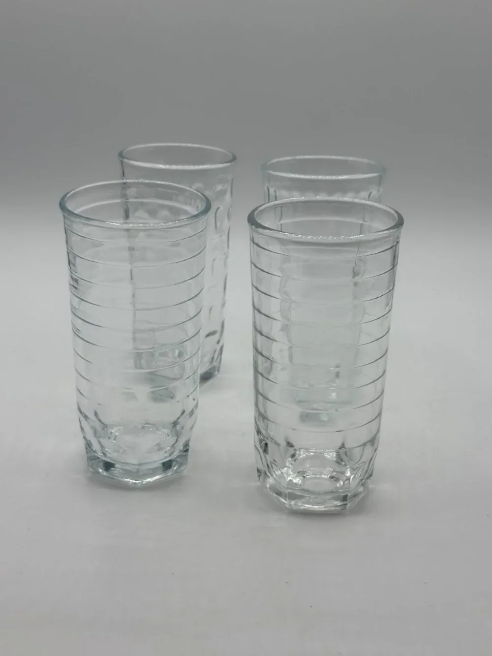 Crisa By Libby Vintage Set Of 4 Tumblers 7 oz. Multi Design